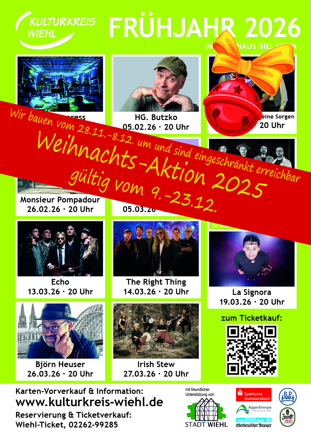 Satte Rabatte ab dem 9.12. bei Wiehl-Ticket